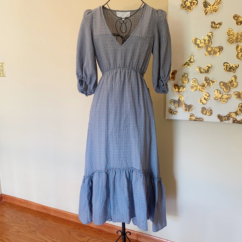 Superfoxx Elbow Sleeve High Low Ruffle Dress Size XS